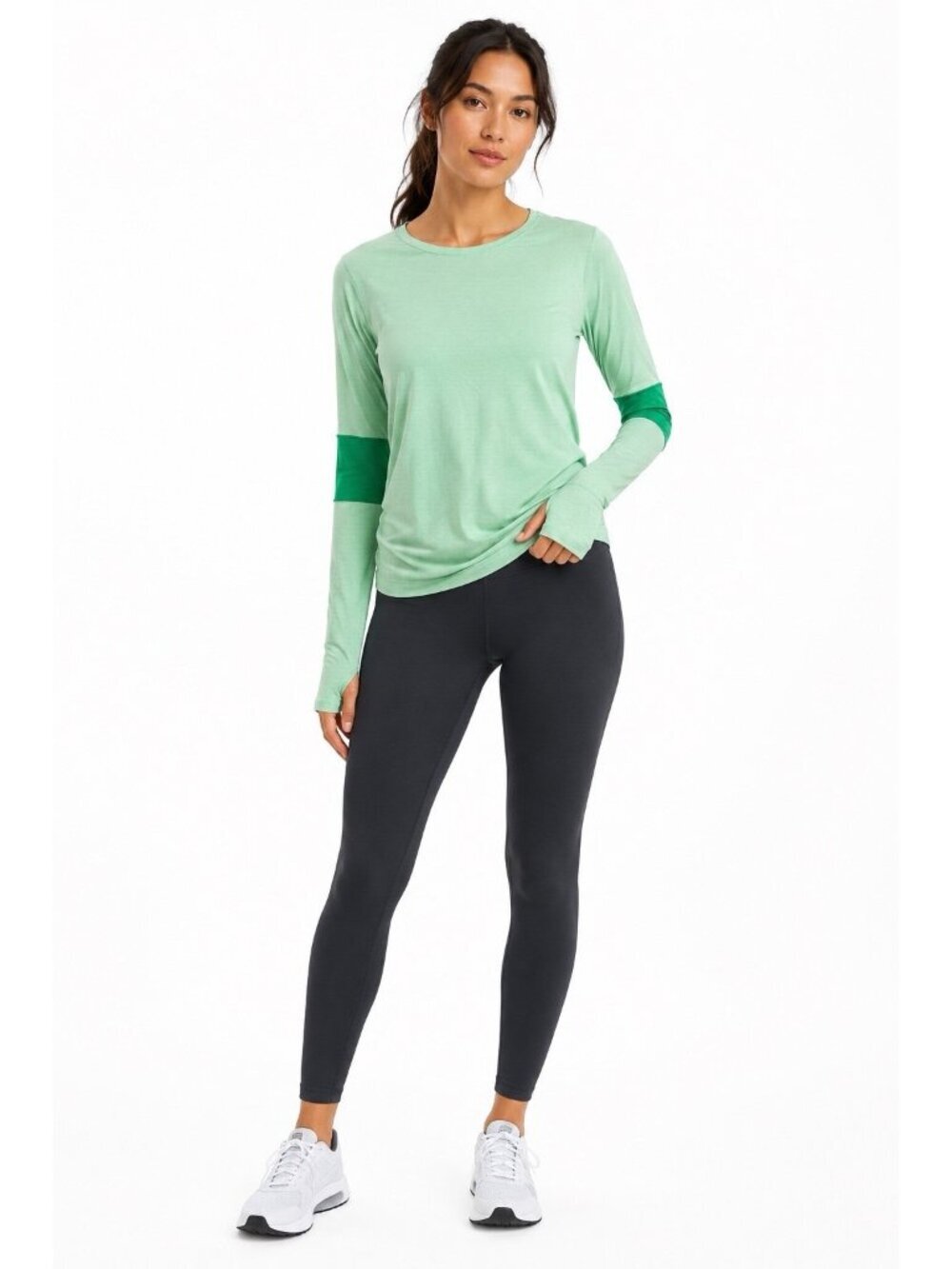 LULULEMON long sleeve t shirt tee mint green 4 activewear athleisure workout gym